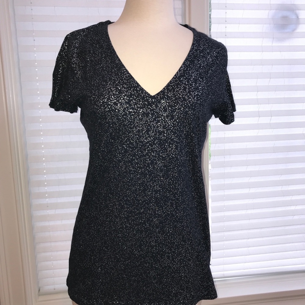 Silver Sparkle Top by Merona Sz L